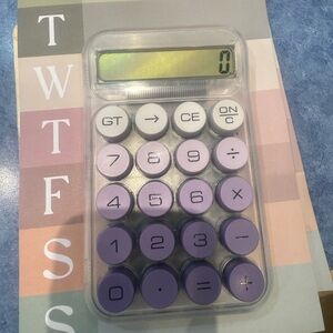 Purple and Gray Calculator